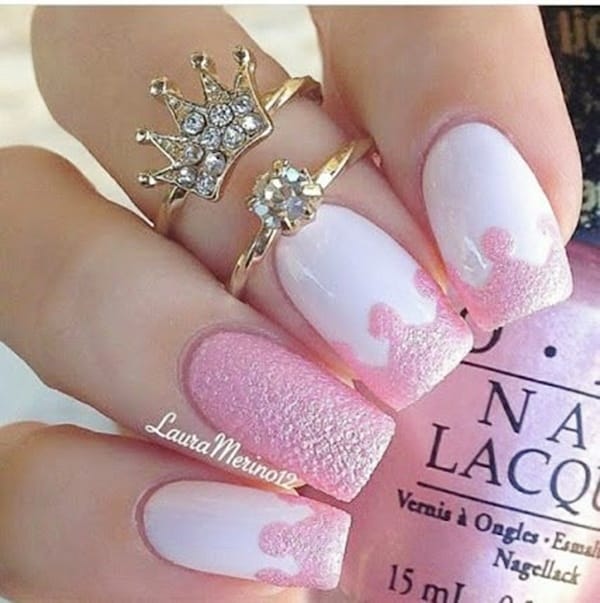 50 Cute Pink Nail Art Designs for Beginners: 2015