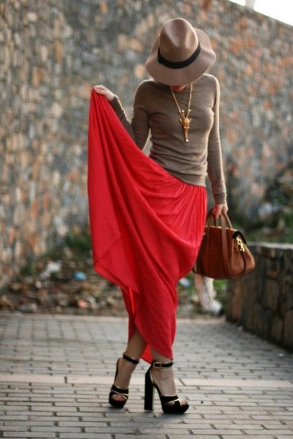Maxi Skirt Outfits Ideas for Girls13