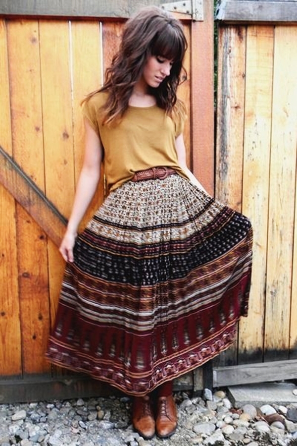 Maxi Skirt Outfits Ideas for Girls17