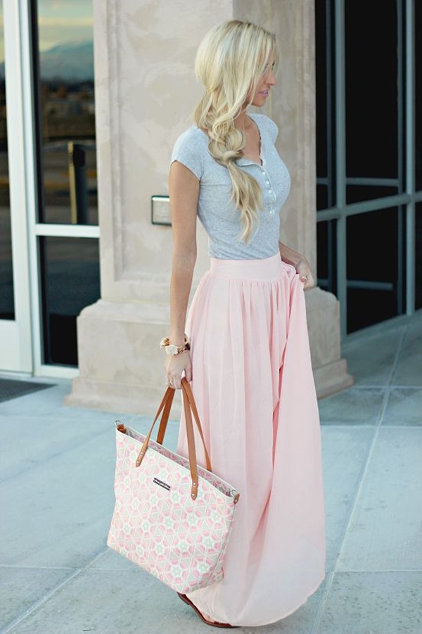 Maxi Skirt Outfits Ideas for Girls20
