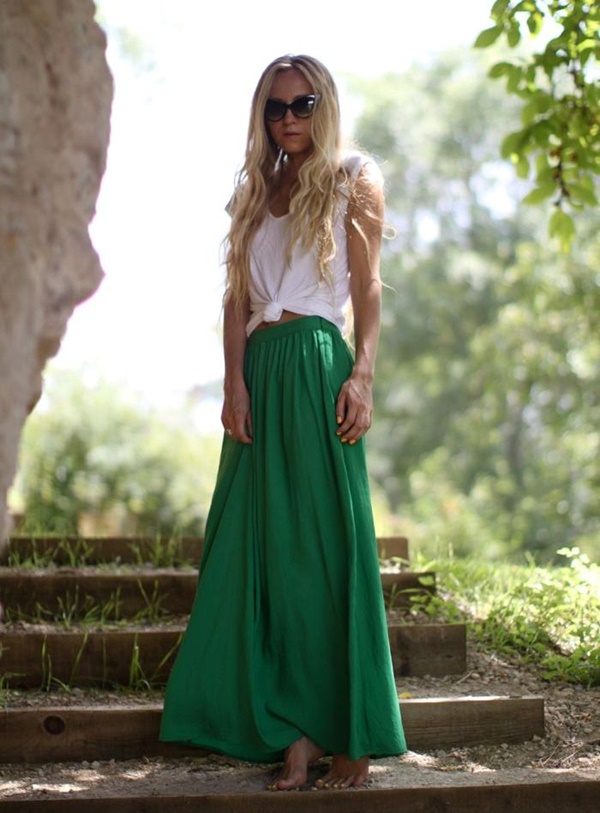 Maxi Skirt Outfits Ideas for Girls22