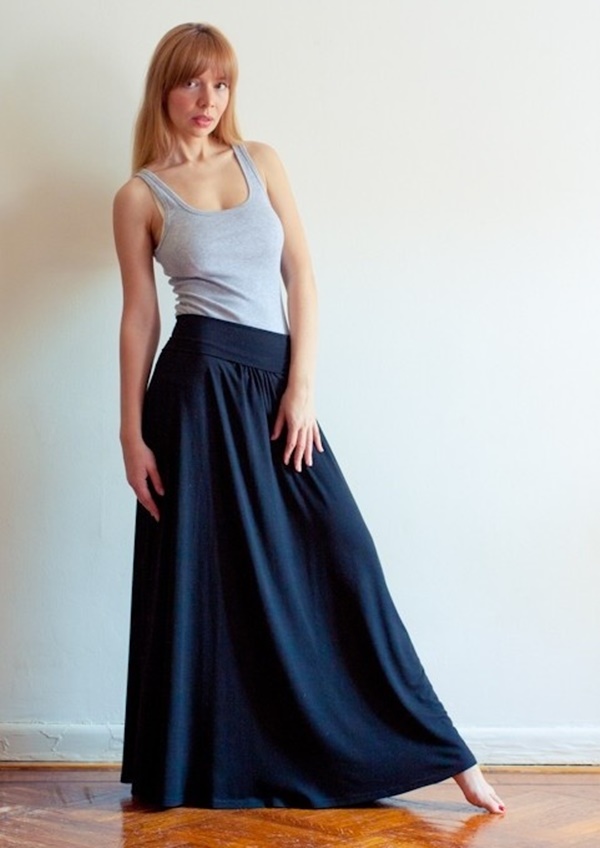Maxi Skirt Outfits Ideas for Girls31