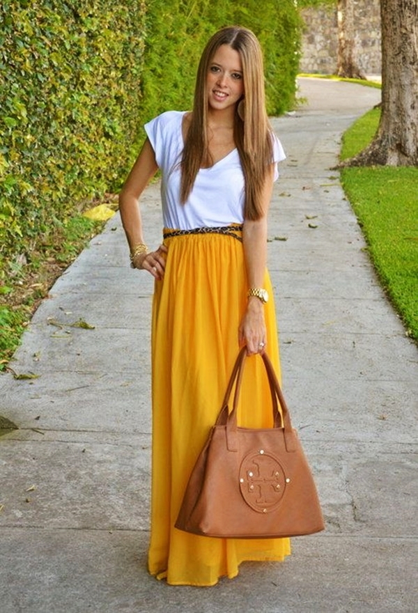 Maxi Skirt Outfits Ideas for Girls35