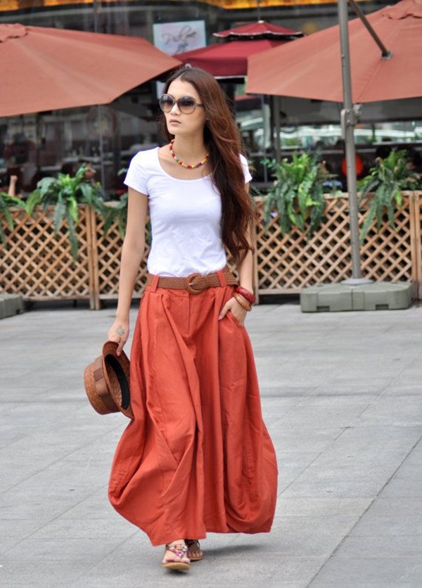 Maxi Skirt Outfits Ideas for Girls8