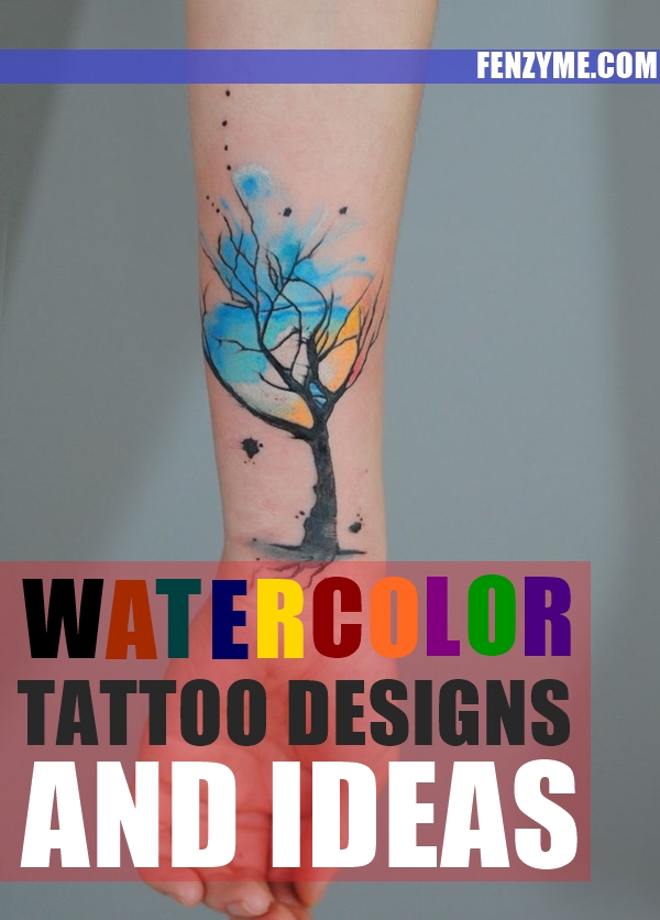 Watercolor Tattoo Designs and Ideas1.1