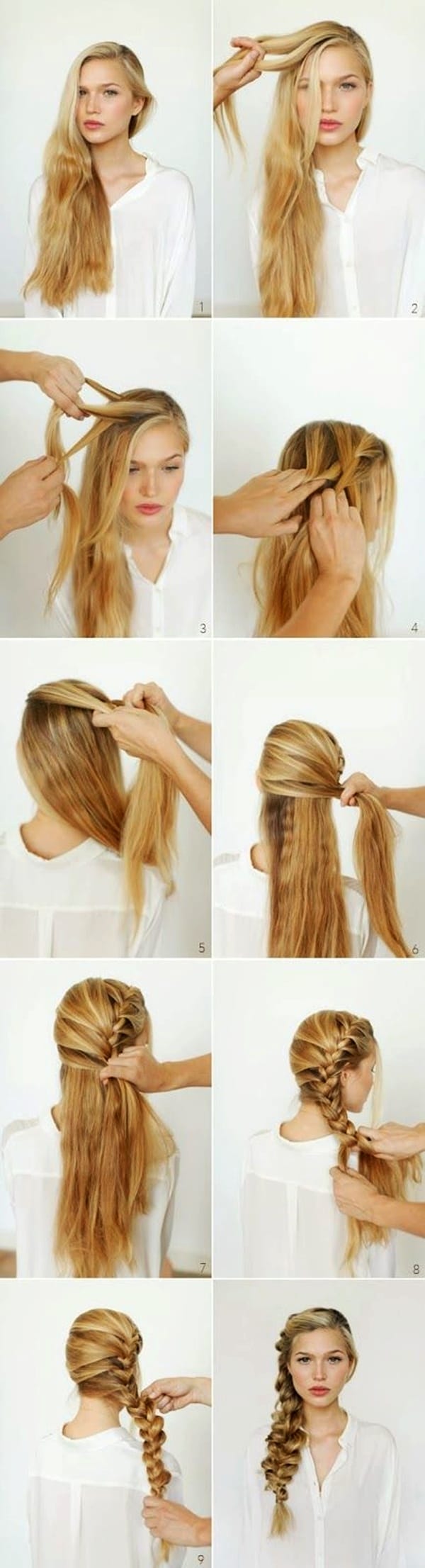 hairstyles for long hair steps