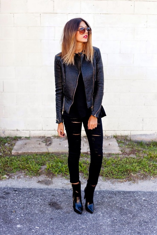 Leather Jacket Outfit (1)