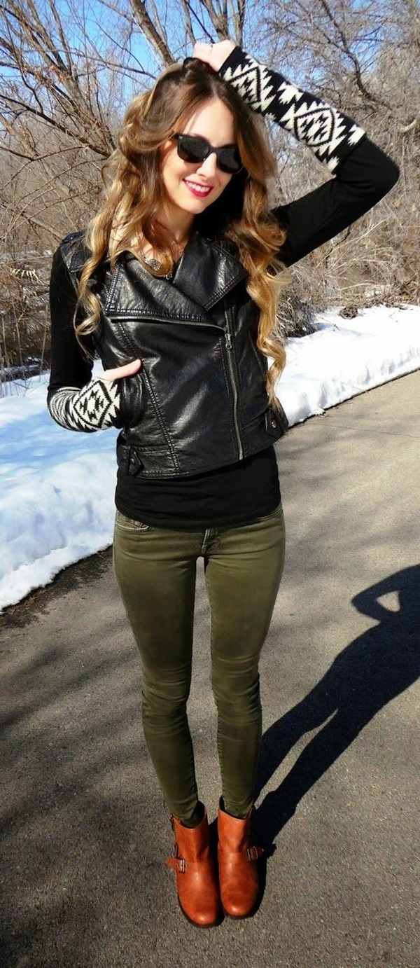 Leather Jacket Outfit (5)