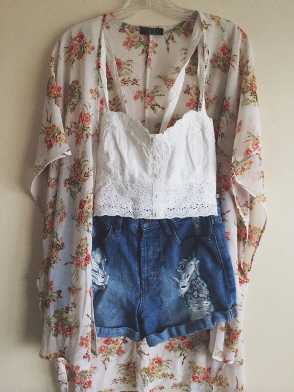 Styling Ideas to wear high waisted Shorts and Jeans0191