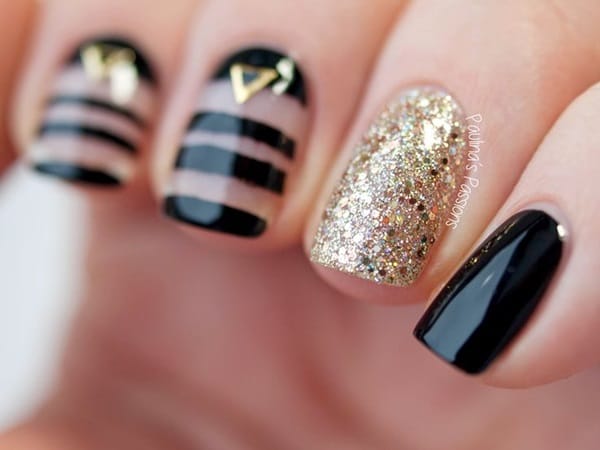 Quick Nail Art Ideas for Office Women (12)