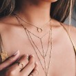 45 Cute and Simple Gold Necklace Designs