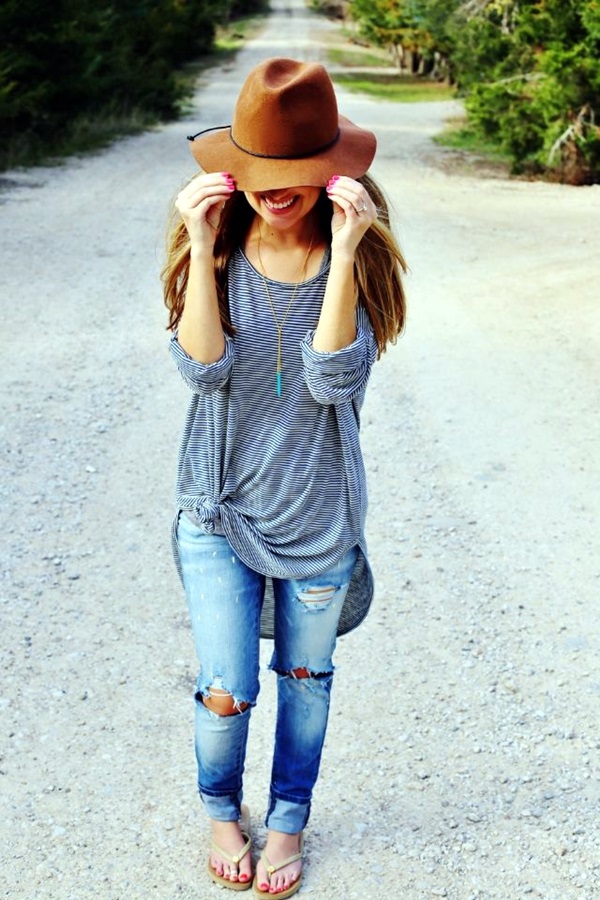 Ripped Jeans outfit ideas (17)