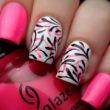 45 Cute Pink And Black Nails Designs