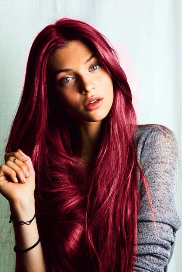 natural shades of red hair