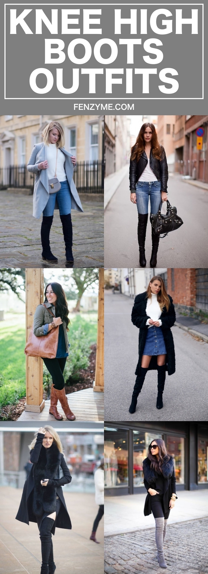 winter outfits with knee high boots