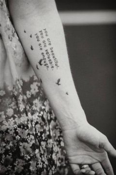 Small But Motivational Quote Tattoos For Sedulous Beings